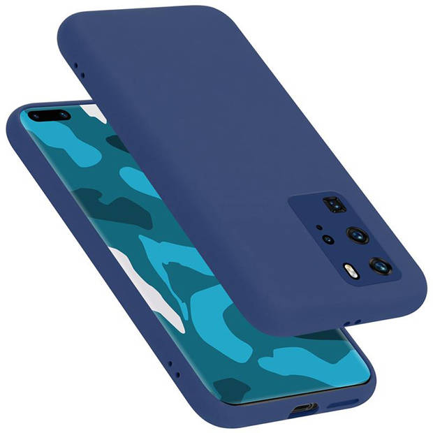 Cadorabo Hoesje geschikt voor Huawei P40 PRO / P40 PRO+ Case in LIQUID BLAUW - Beschermhoes TPU silicone Cover