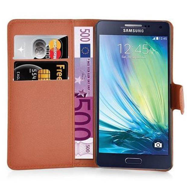 Cadorabo Hoesje geschikt voor Samsung Galaxy J5 2015 in CHOCOLADE BRUIN - Beschermhoes Cover magnetische sluiting Case