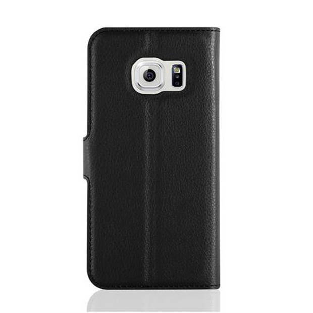 Cadorabo Hoesje geschikt voor Samsung Galaxy S7 in PHANTOM ZWART - Beschermhoes Cover magnetische sluiting Case