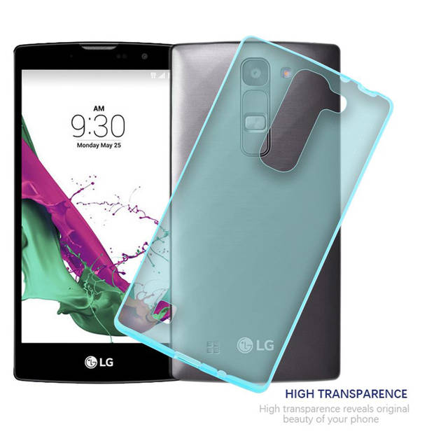 Cadorabo Hoesje geschikt voor LG G4C / G4 MINI / MAGNA in TRANSPARANT BLAUW - Beschermhoes Cover gemaakt van TPU