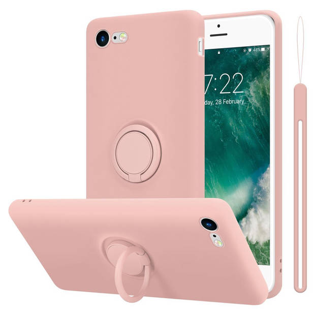 Cadorabo Hoesje geschikt voor Apple iPhone 7 / 7S / 8 / SE 2020 in LIQUID ROZE - Beschermhoes van TPU silicone Case