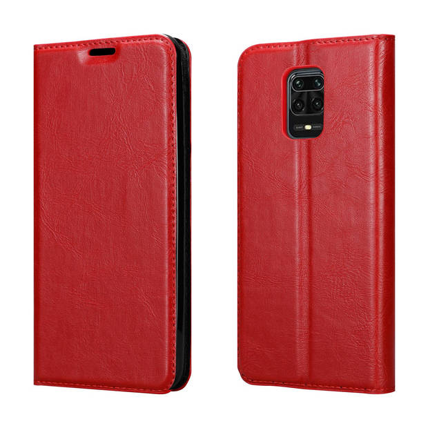 Cadorabo Hoesje geschikt voor Xiaomi RedMi NOTE 9 PRO / NOTE 9S in APPEL ROOD - Beschermhoes Case magnetische sluiting