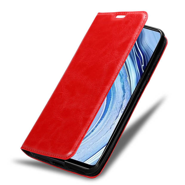 Cadorabo Hoesje geschikt voor Xiaomi RedMi NOTE 9 PRO / NOTE 9S in APPEL ROOD - Beschermhoes Case magnetische sluiting