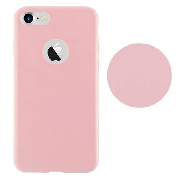 Cadorabo Hoesje geschikt voor Apple iPhone 7 / 7S / 8 / SE 2020 in CANDY ROZE - Beschermhoes TPU silicone Case Cover