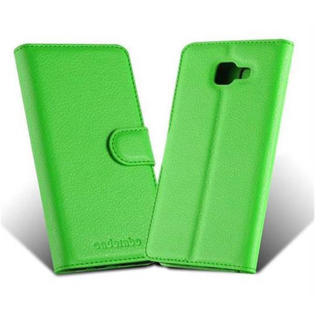 Cadorabo Hoesje geschikt voor Samsung Galaxy A5 2016 in MUNT GROEN - Beschermhoes Cover magnetische sluiting Case