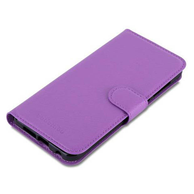 Cadorabo Hoesje geschikt voor HTC ONE A9 in MANGAAN PAARS - Beschermhoes Cover magnetische sluiting Case