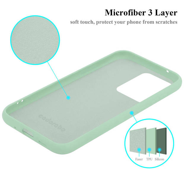 Cadorabo Hoesje geschikt voor Samsung Galaxy S20 ULTRA Case in LIQUID LICHT GROEN - Beschermhoes TPU silicone Cover