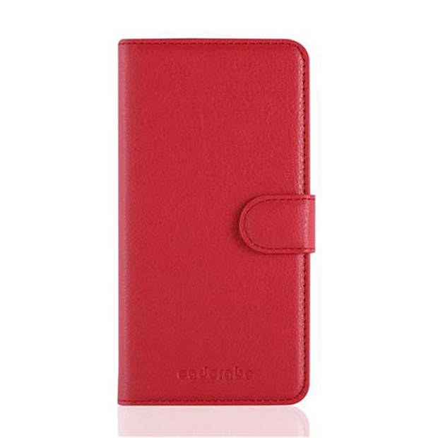 Cadorabo Hoesje geschikt voor Samsung Galaxy A5 2016 in KARMIJN ROOD - Beschermhoes Cover magnetische sluiting Case