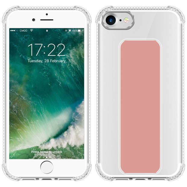 Cadorabo Hoesje geschikt voor Apple iPhone 7 / 7S / 8 / SE 2020 Cover in ROZE - Beschermhoes TPU silicone Case met