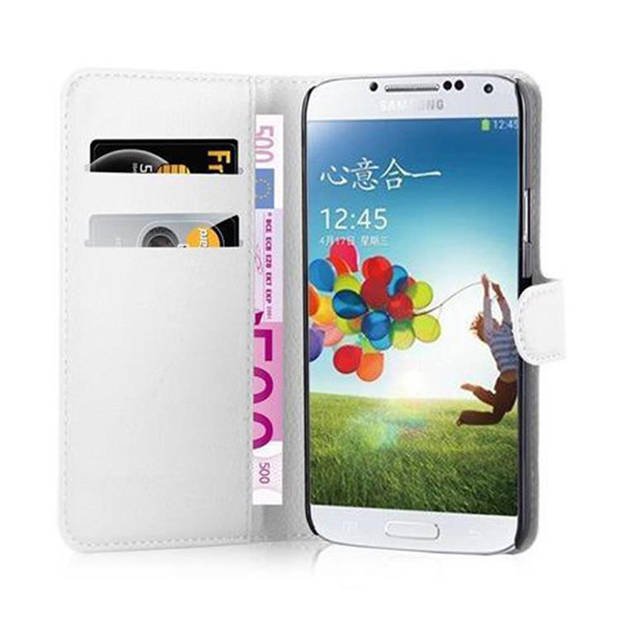 Cadorabo Hoesje geschikt voor Samsung Galaxy S5 / S5 NEO in ARCTISCH WIT - Beschermhoes Cover magnetische sluiting Case