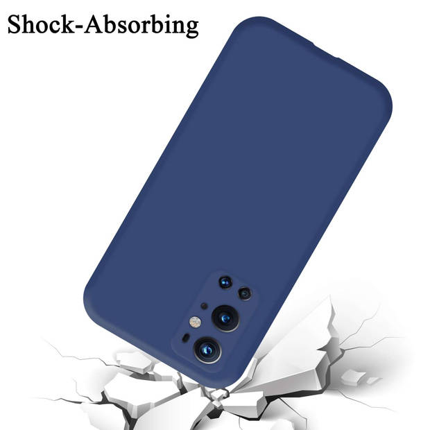 Cadorabo Hoesje geschikt voor OnePlus 9 PRO Case in LIQUID BLAUW - Beschermhoes TPU silicone Cover