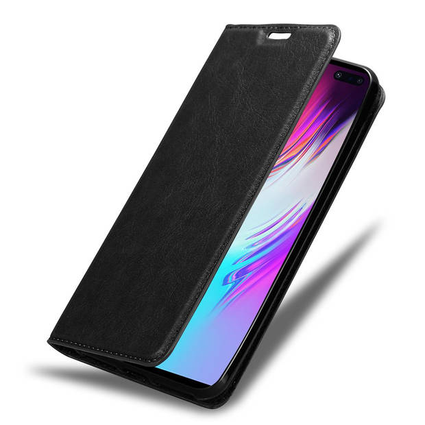 Cadorabo Hoesje geschikt voor Samsung Galaxy S10 5G in ZWARTE NACHT - Beschermhoes Case magnetische sluiting Cover