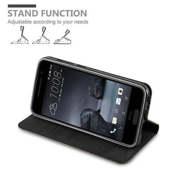Cadorabo Hoesje geschikt voor HTC ONE A9 in KOFFIE BRUIN - Beschermhoes Case magnetische sluiting Cover
