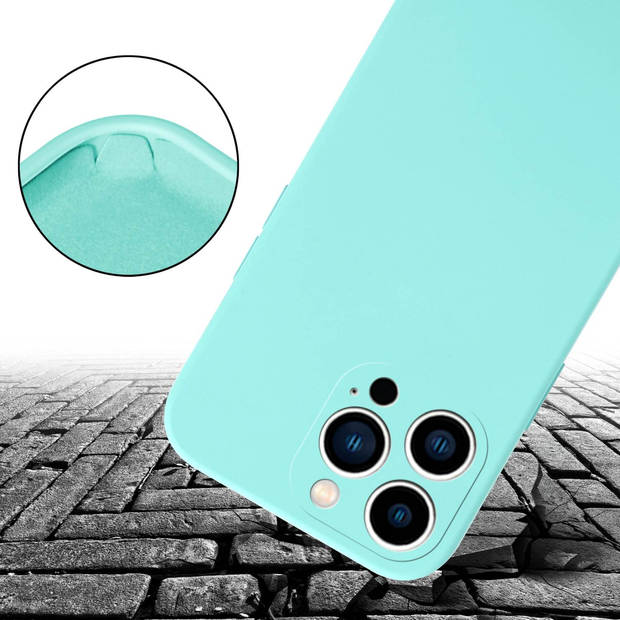 Cadorabo Mobiele telefoon ketting geschikt voor Apple iPhone 14 PRO Hoesje in LIQUID TURKOOIS - Silicone beschermhoes