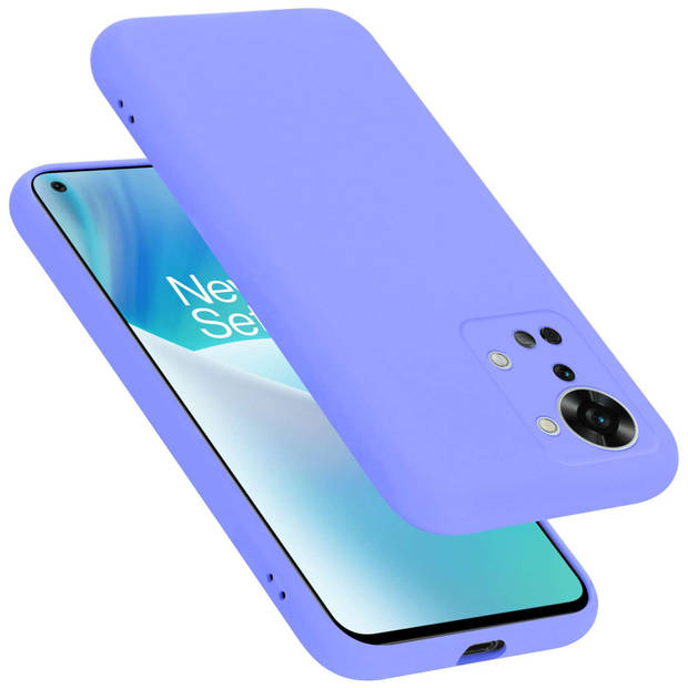 Cadorabo Hoesje geschikt voor OnePlus Nord 2T Case in LIQUID LICHT PAARS - Beschermhoes TPU silicone Cover