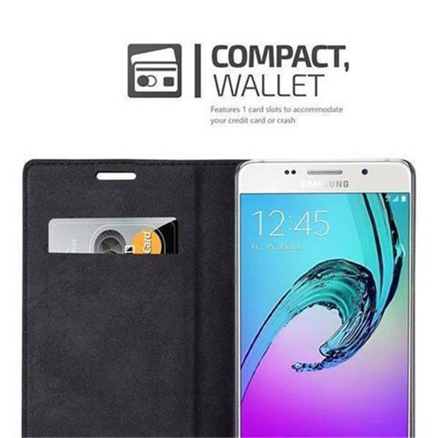Cadorabo Hoesje geschikt voor Samsung Galaxy A5 2016 in KOFFIE BRUIN - Beschermhoes Case magnetische sluiting Cover