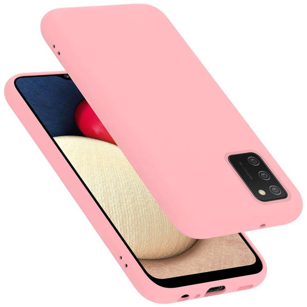 Cadorabo Hoesje geschikt voor Samsung Galaxy A02s Case in LIQUID ROZE - Beschermhoes TPU silicone Cover