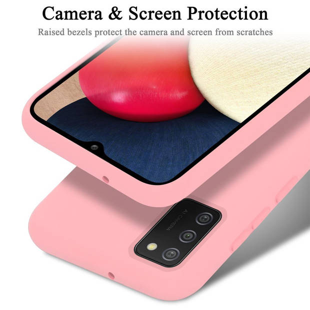 Cadorabo Hoesje geschikt voor Samsung Galaxy A02s Case in LIQUID ROZE - Beschermhoes TPU silicone Cover
