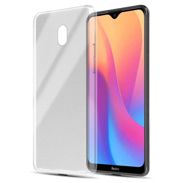 Cadorabo Hoesje geschikt voor Xiaomi RedMi 8A in VOLLEDIG TRANSPARANT - Beschermhoes Cover gemaakt van TPU Silicone Case