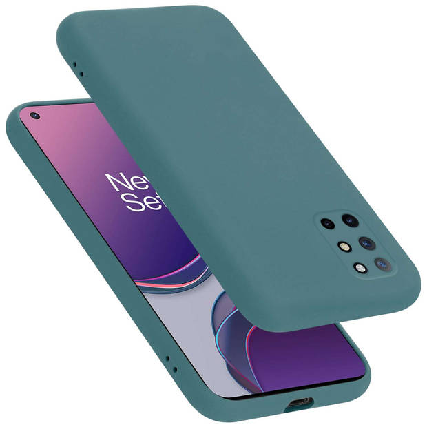 Cadorabo Hoesje geschikt voor OnePlus 8T Case in LIQUID GROEN - Beschermhoes TPU silicone Cover