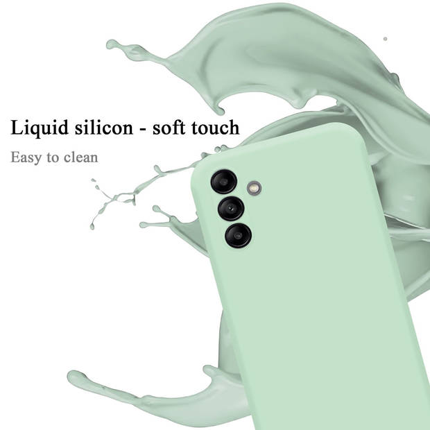 Cadorabo Hoesje geschikt voor Samsung Galaxy A04s Case in LIQUID LICHT GROEN - Beschermhoes TPU silicone Cover