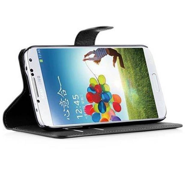 Cadorabo Hoesje geschikt voor Samsung Galaxy S5 / S5 NEO in PHANTOM ZWART - Beschermhoes Cover magnetische sluiting Case