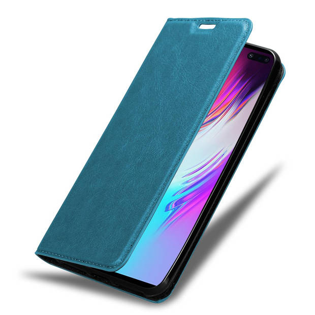 Cadorabo Hoesje geschikt voor Samsung Galaxy S10 5G in BENZINE TURKOOIS - Beschermhoes Case magnetische sluiting Cover