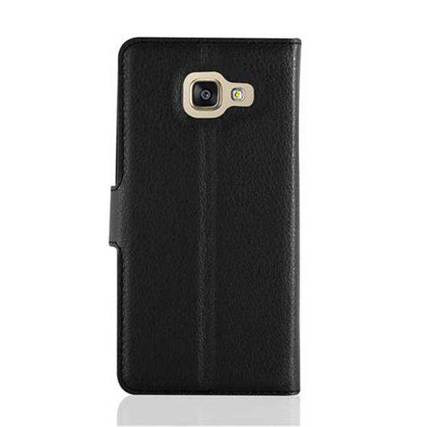 Cadorabo Hoesje geschikt voor Samsung Galaxy A3 2016 in PHANTOM ZWART - Beschermhoes Cover magnetische sluiting Case