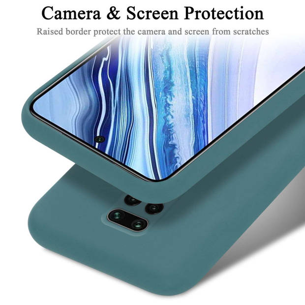 Cadorabo Hoesje geschikt voor Xiaomi RedMi NOTE 9 PRO / NOTE 9S Case in LIQUID GROEN - Beschermhoes TPU silicone Cover