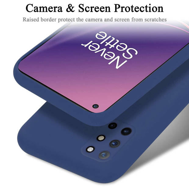 Cadorabo Hoesje geschikt voor OnePlus 8T Case in LIQUID BLAUW - Beschermhoes TPU silicone Cover