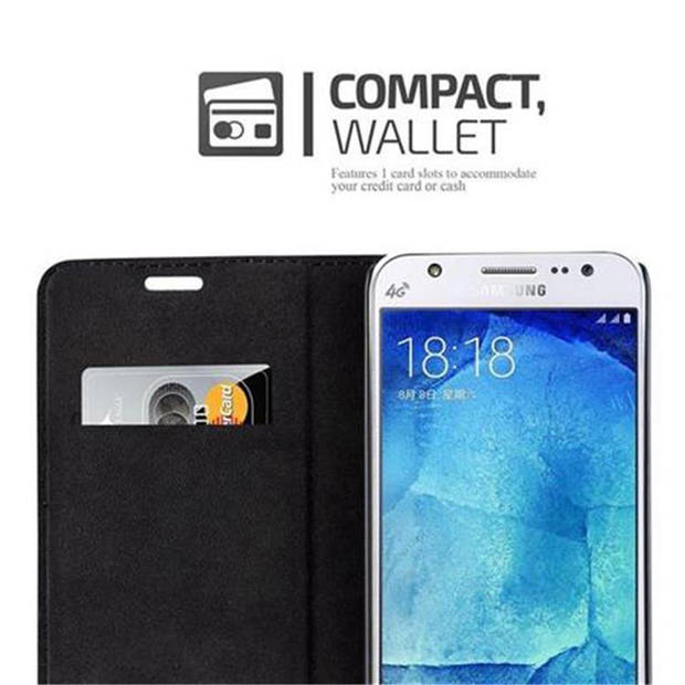 Cadorabo Hoesje geschikt voor Samsung Galaxy J5 2015 in APPEL ROOD - Beschermhoes Case magnetische sluiting Cover