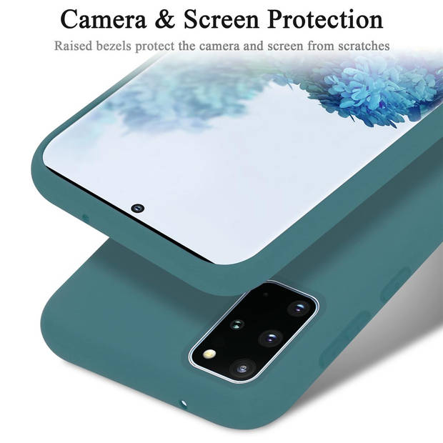 Cadorabo Hoesje geschikt voor Samsung Galaxy S20 PLUS Case in LIQUID GROEN - Beschermhoes TPU silicone Cover