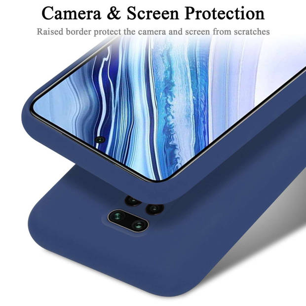 Cadorabo Hoesje geschikt voor Xiaomi RedMi NOTE 9 PRO / NOTE 9S Case in LIQUID BLAUW - Beschermhoes TPU silicone Cover