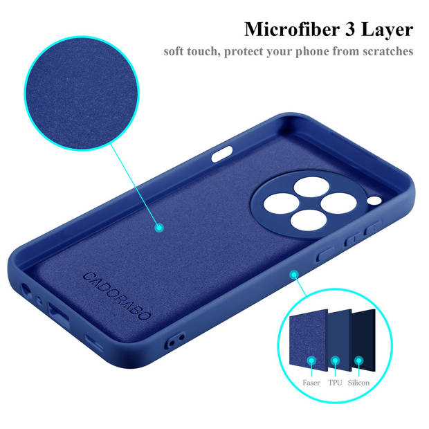 Cadorabo Hoesje geschikt voor OnePlus 12R Case in LIQUID BLAUW - Beschermhoes TPU silicone Cover