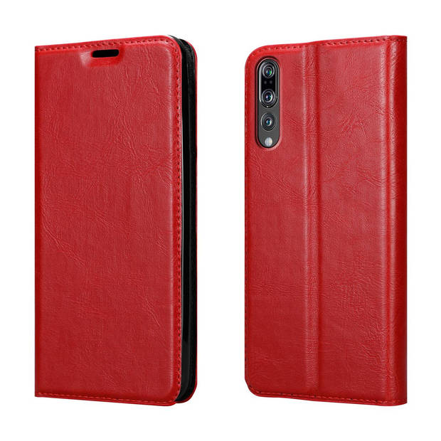 Cadorabo Hoesje geschikt voor Huawei P20 PRO / P20 PLUS in APPEL ROOD - Beschermhoes Case magnetische sluiting Cover