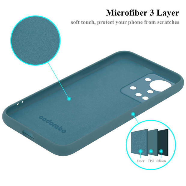 Cadorabo Hoesje geschikt voor OnePlus Nord 2T Case in LIQUID GROEN - Beschermhoes TPU silicone Cover