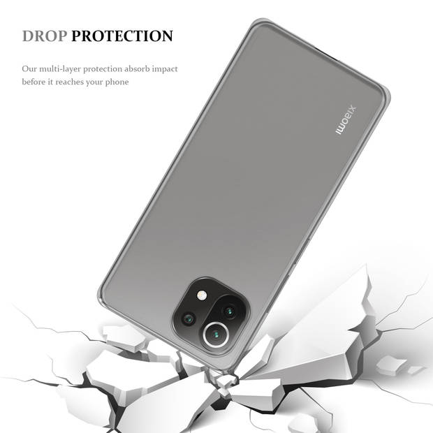 Cadorabo Hoesje geschikt voor Xiaomi Mi 11 5G in VOLLEDIG TRANSPARANT - Beschermhoes Cover gemaakt van TPU Silicone Case