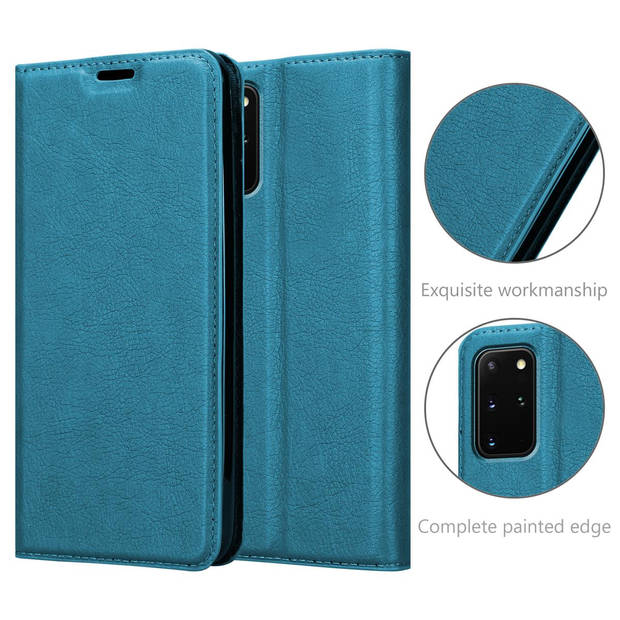 Cadorabo Hoesje geschikt voor Samsung Galaxy S20 PLUS in BENZINE TURKOOIS - Beschermhoes Case magnetische sluiting Cover