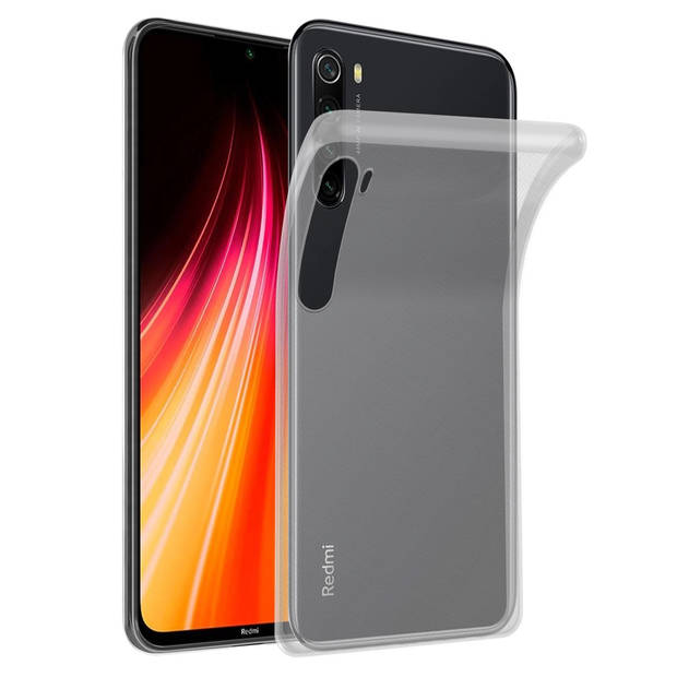 Cadorabo Hoesje geschikt voor Xiaomi RedMi NOTE 8 in VOLLEDIG TRANSPARANT - Beschermhoes Cover gemaakt van TPU Silicone