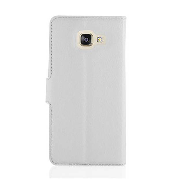 Cadorabo Hoesje geschikt voor Samsung Galaxy A3 2016 in ARCTISCH WIT - Beschermhoes Cover magnetische sluiting Case