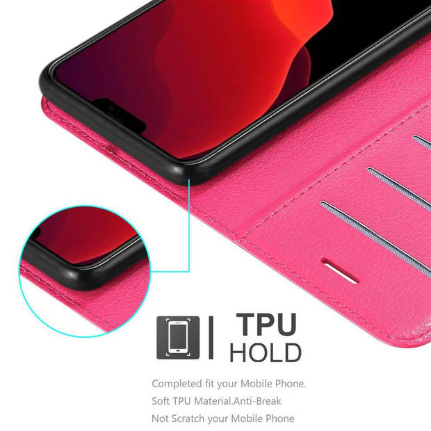 Cadorabo Hoesje geschikt voor Apple iPhone 12 PRO MAX in KERSEN ROZE - Beschermhoes Cover magnetische sluiting Case