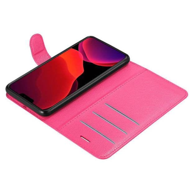 Cadorabo Hoesje geschikt voor Apple iPhone 12 PRO MAX in KERSEN ROZE - Beschermhoes Cover magnetische sluiting Case