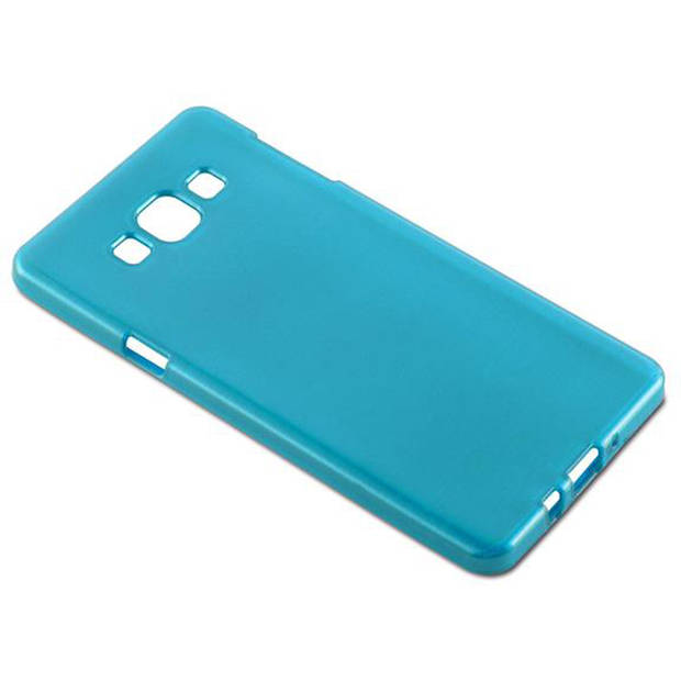 Cadorabo Hoesje geschikt voor Samsung Galaxy A7 2015 in TURKOOIS - Beschermhoes TPU silicone Case Cover Brushed