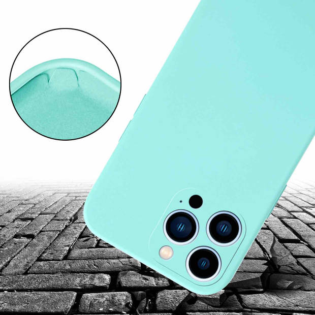 Cadorabo Mobiele telefoon ketting geschikt voor Apple iPhone 13 PRO MAX Hoesje in LIQUID TURKOOIS - Silicone