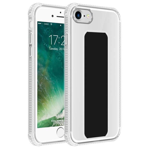 Cadorabo Hoesje geschikt voor Apple iPhone 7 / 7S / 8 / SE 2020 Cover in ZWART - Beschermhoes TPU silicone Case met
