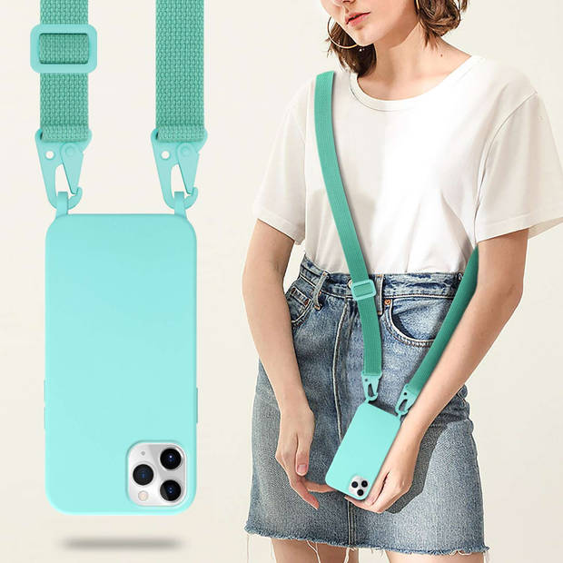 Cadorabo Mobiele telefoon ketting geschikt voor Apple iPhone 11 PRO MAX Hoesje in LIQUID TURKOOIS - Silicone