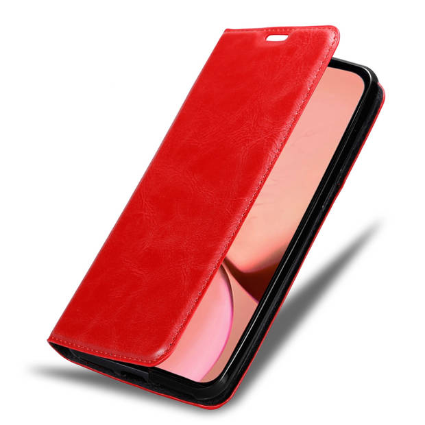 Cadorabo Hoesje geschikt voor Apple iPhone 13 MINI in APPEL ROOD - Beschermhoes Case magnetische sluiting Cover