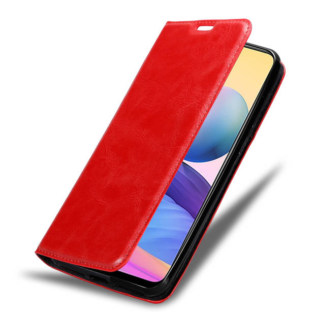 Cadorabo Hoesje geschikt voor Xiaomi RedMi NOTE 10 5G / POCO M3 PRO 5G in APPEL ROOD - Beschermhoes Case magnetische