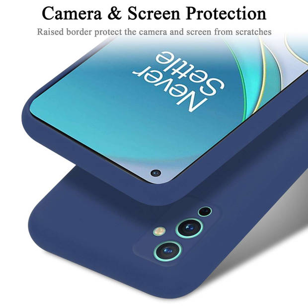 Cadorabo Hoesje geschikt voor OnePlus 9 Case in LIQUID BLAUW - Beschermhoes TPU silicone Cover