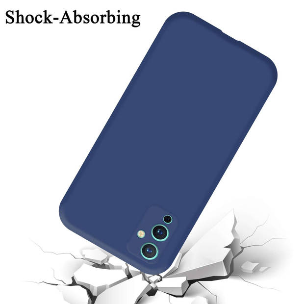 Cadorabo Hoesje geschikt voor OnePlus 9 Case in LIQUID BLAUW - Beschermhoes TPU silicone Cover